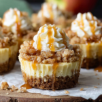 Mini Caramel Apple Cheesecakes