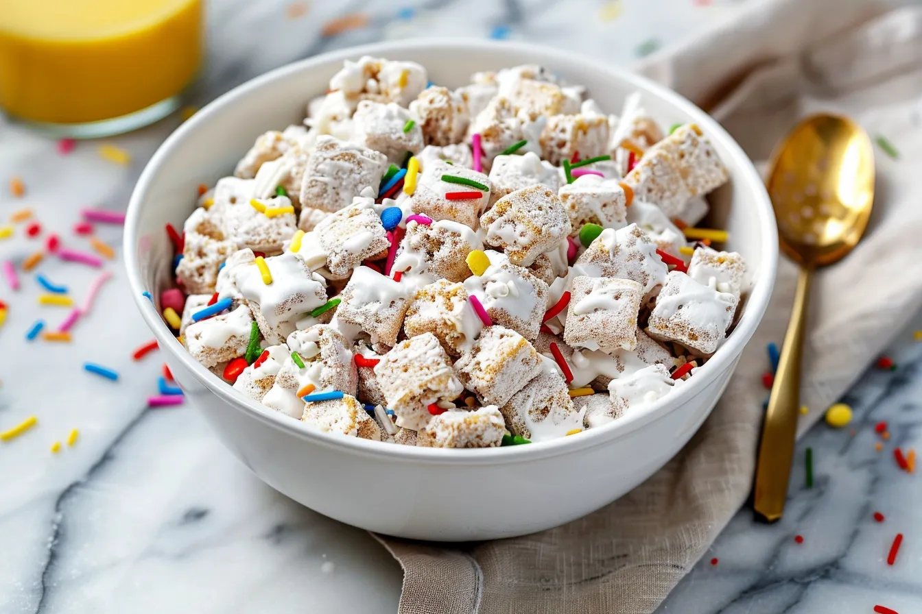 Birthday Cake Puppy Chow
