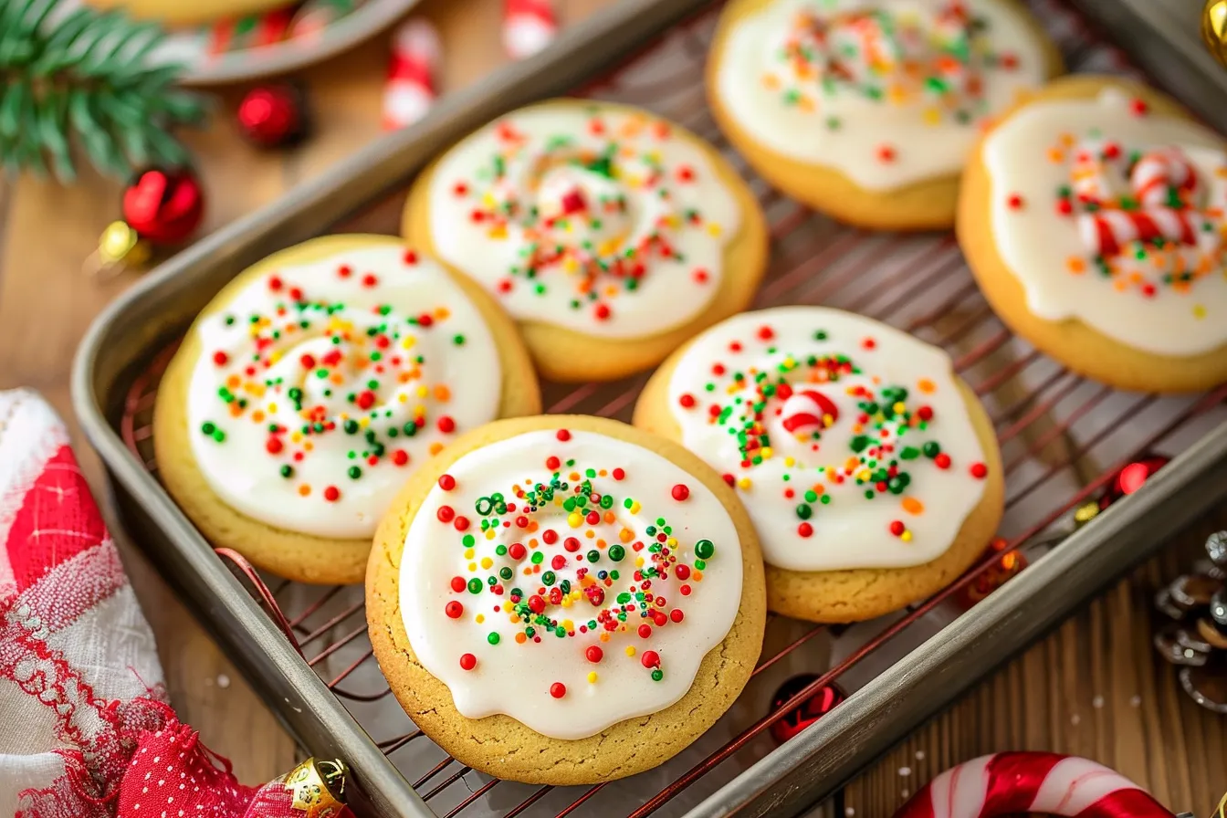 CAKE BATTER CHRISTMAS COOKIES