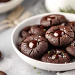 Chocolate Thumbprint Cookies