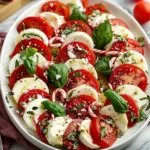 Christmas Caprese Candy Cane Board