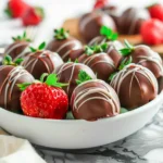 CHRISTMAS LIGHTS CHOCOLATE COVERED STRAWBERRIES