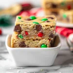 Christmas M&M Cookie Bars