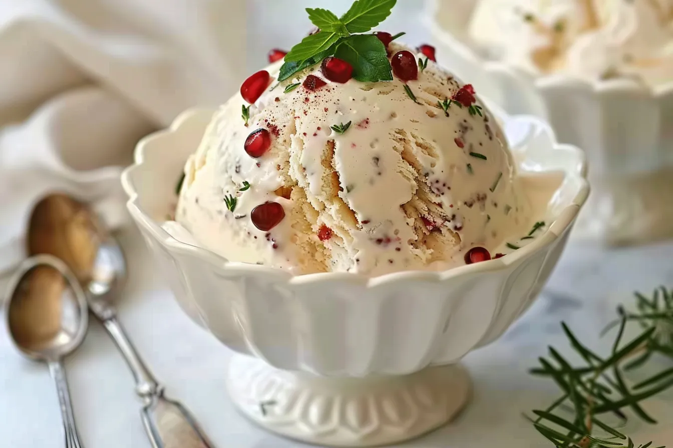 Christmas pudding ice cream