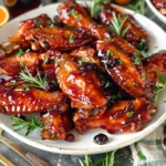 Cranberry Glazed Turkey Wings