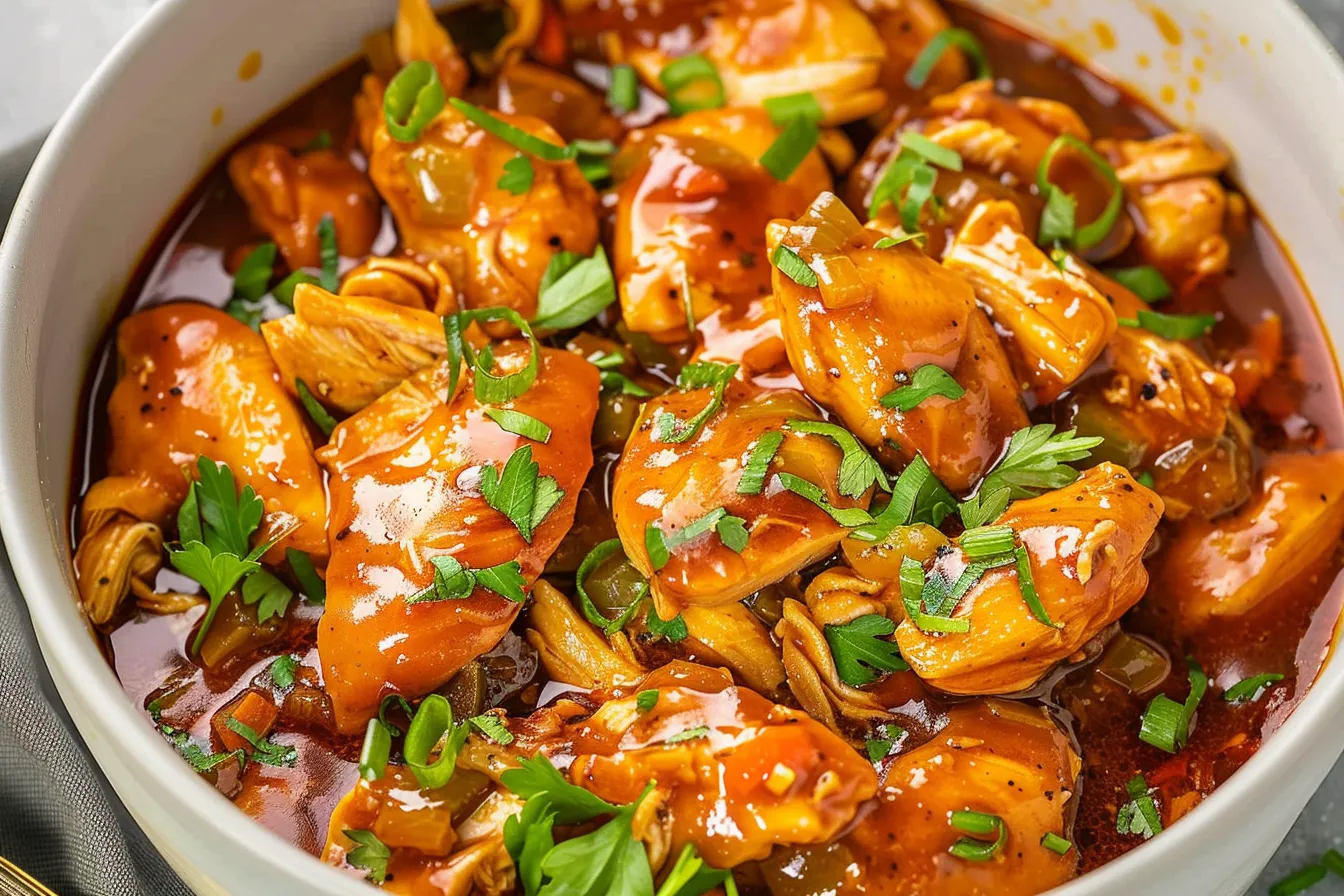 CROCKPOT BOURBON CHICKEN
