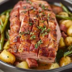 CROCKPOT HAM, GREEN BEANS, & POTATOES