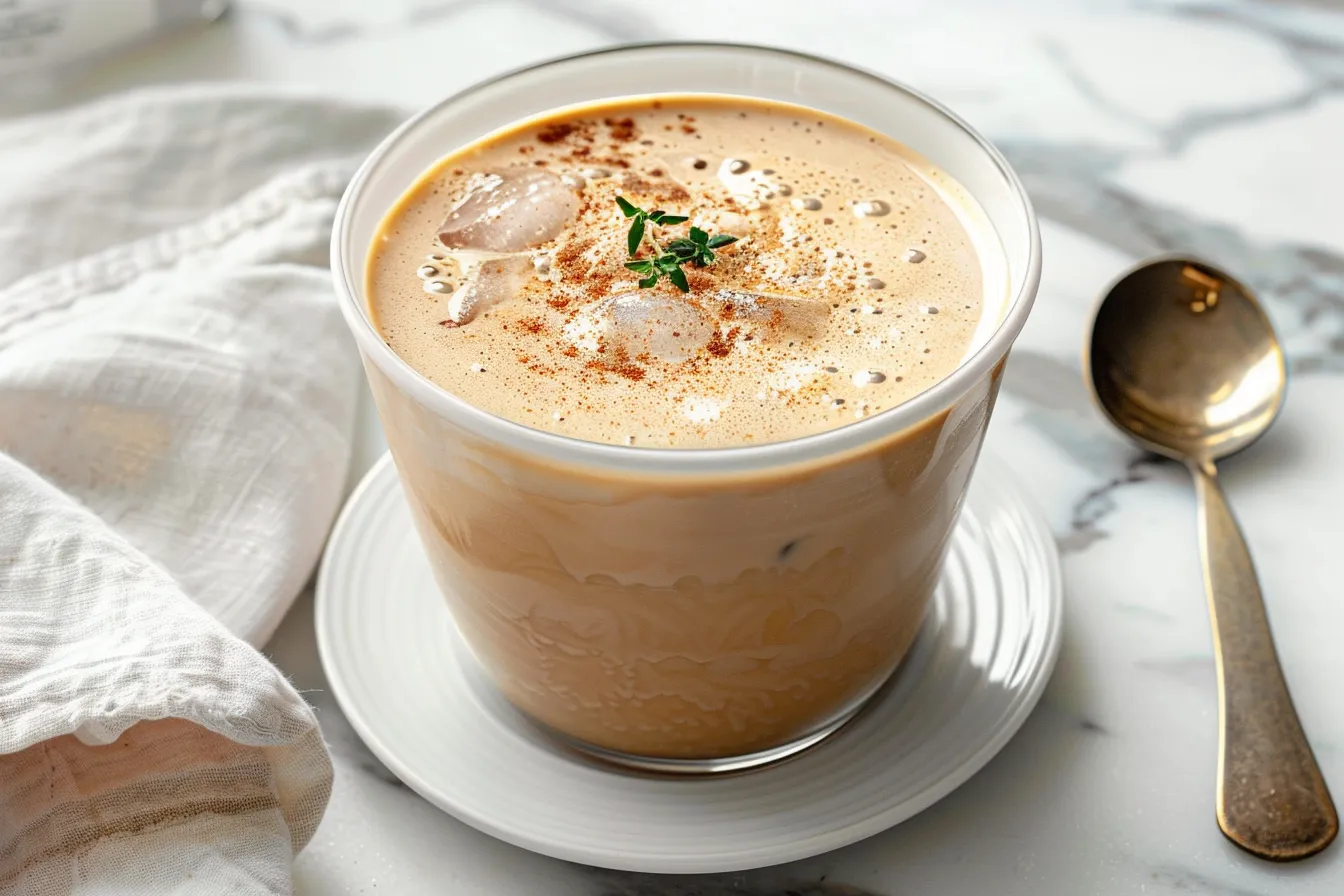 Keto Cinnamon Brown Sugar Iced Coffee