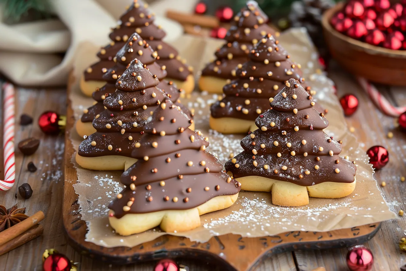 MILLIONAIRE SHORTBREAD CHRISTMAS TREES