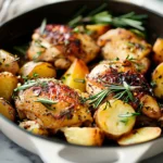 One-Pan Chicken and Potatoes with Rosemary