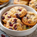 Soft White Chocolate Chip Cranberry Cookies