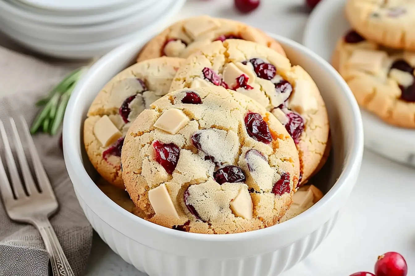 WHITE CHOCOLATE CRANBERRY COOKIES