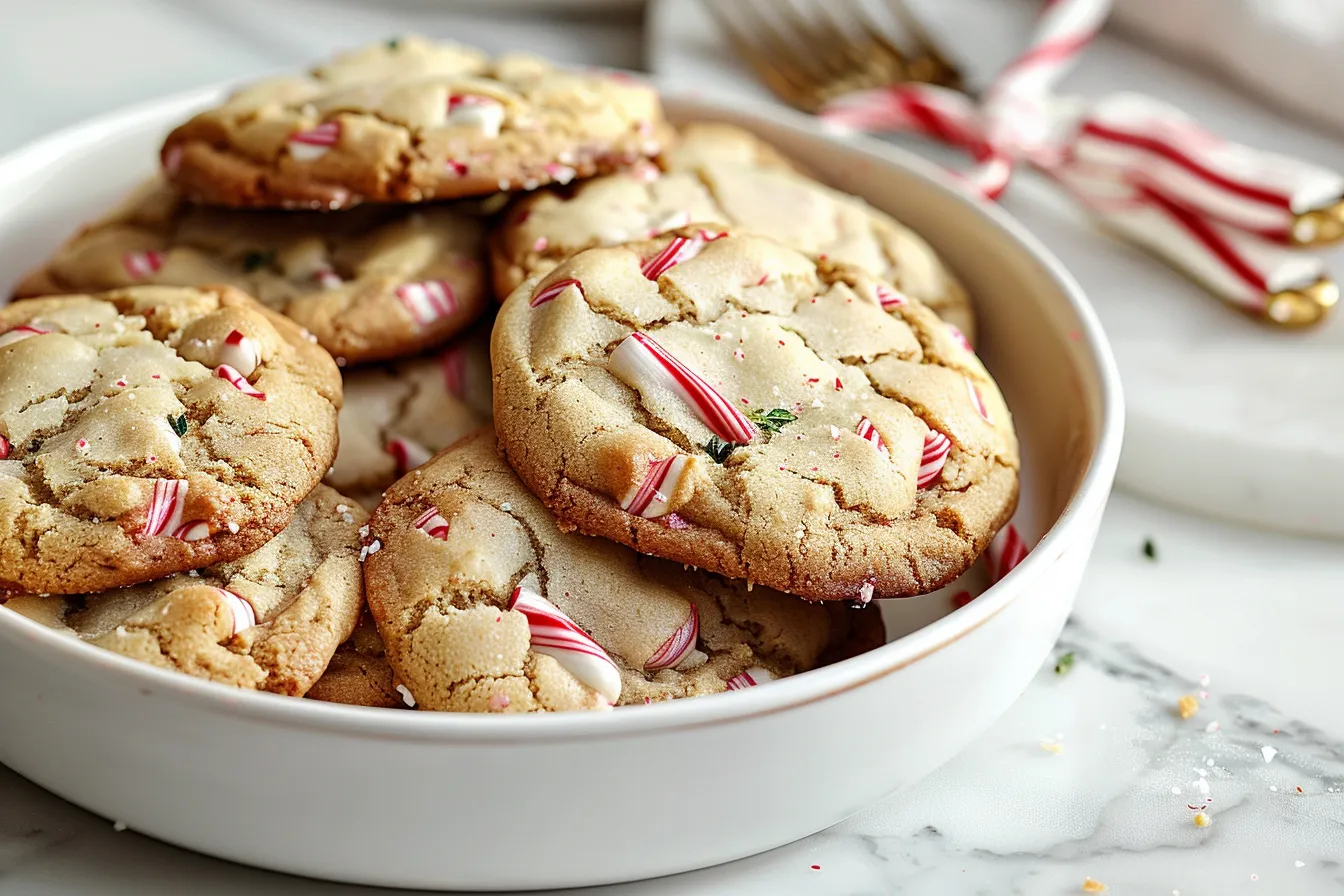 White Chocolate Peppermint Cookies